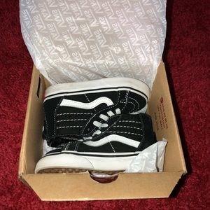 Toddler High top zip up vans size 6t